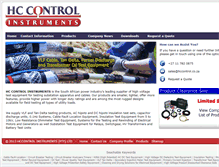 Tablet Screenshot of hccontrol.co.za